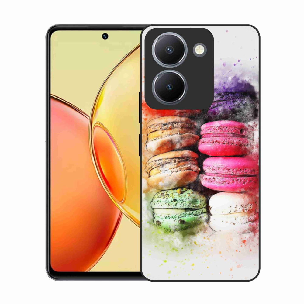 Gélový kryt mmCase na Vivo Y36 - makrónky