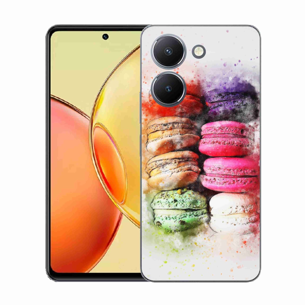 Gélový kryt mmCase na Vivo Y36 - makrónky