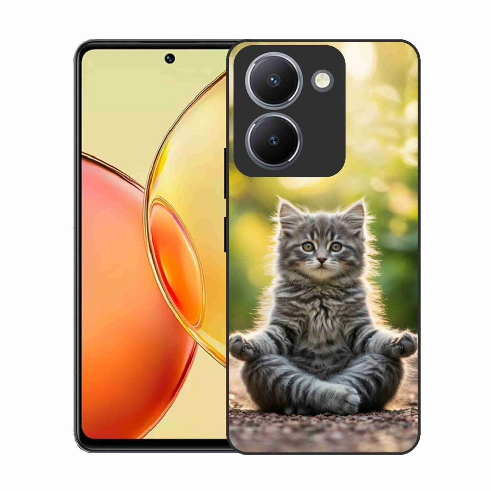 Gélový kryt mmCase na Vivo Y36 - meditujúce mačiatko