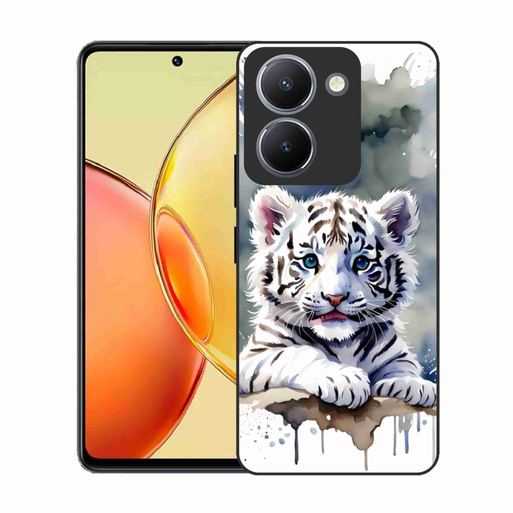 Gélový kryt mmCase na Vivo Y36 - mláďa bieleho tigra