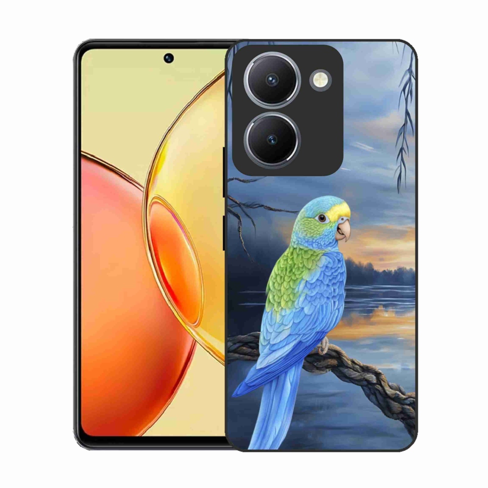 Gélový kryt mmCase na Vivo Y36 - modrý papagáj