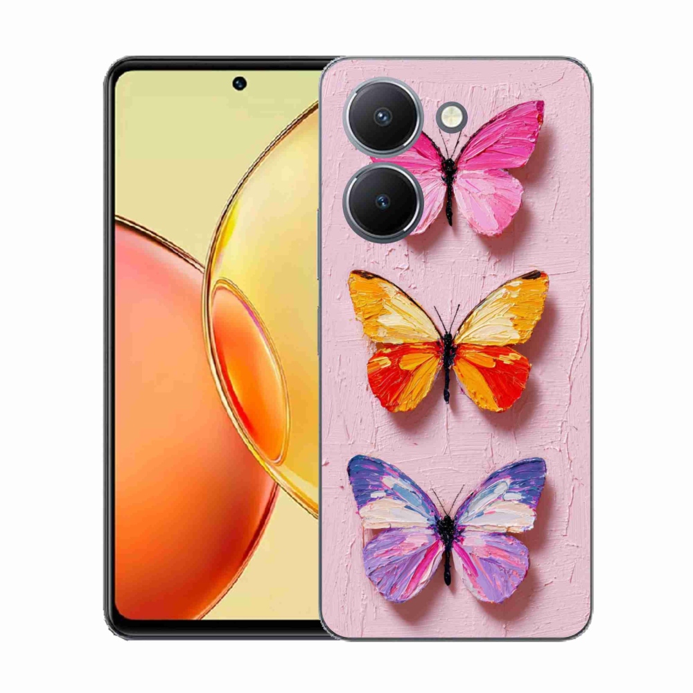Gélový kryt mmCase na Vivo Y36 - motýlia trojica