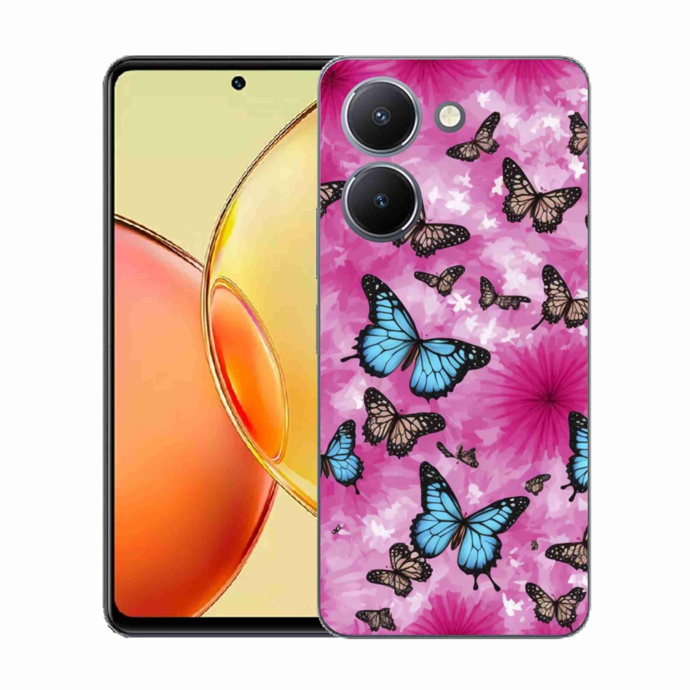 Gélový kryt mmCase na Vivo Y36 - motýlia záhrada