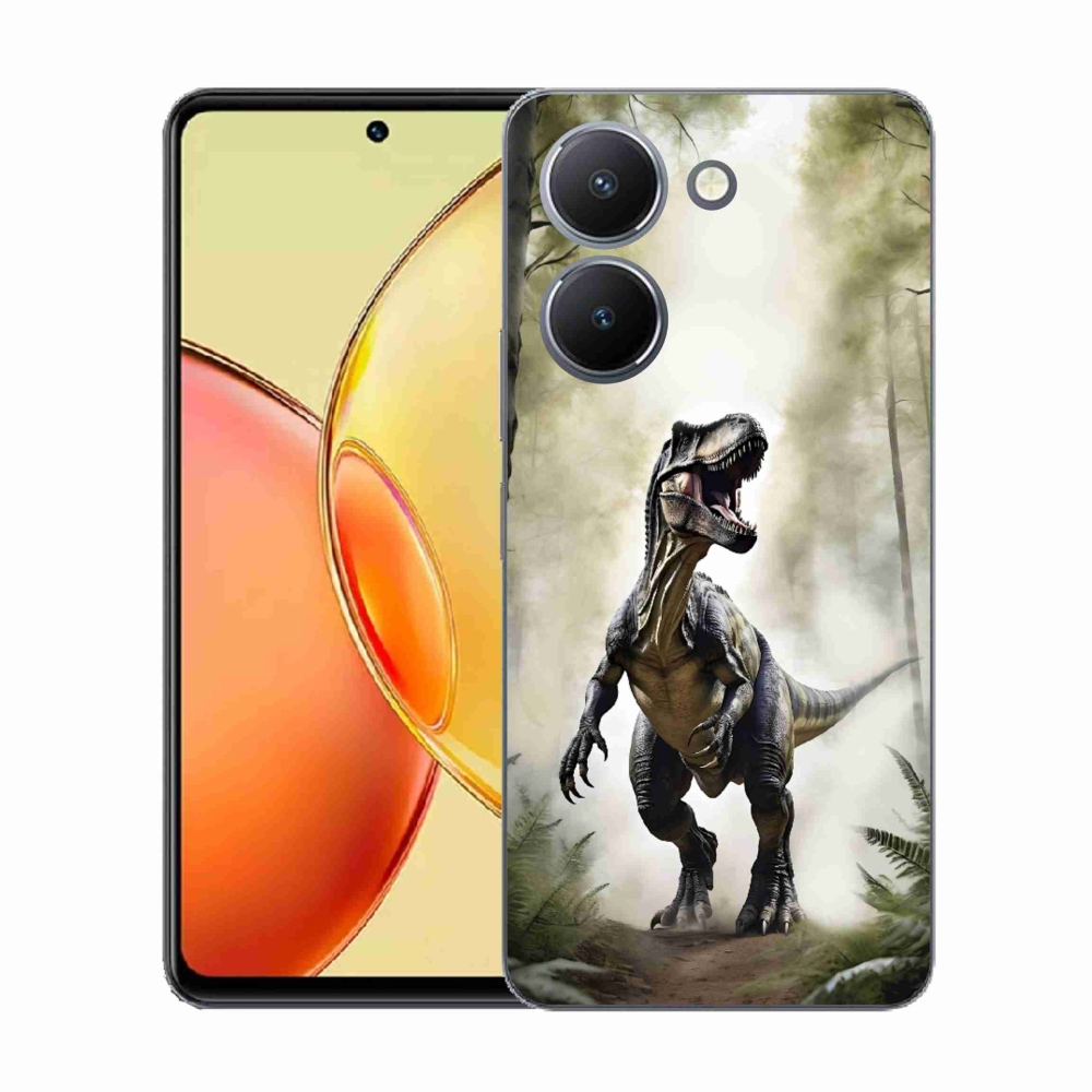 Gélový kryt mmCase na Vivo Y36 - naštvaný T-Rex