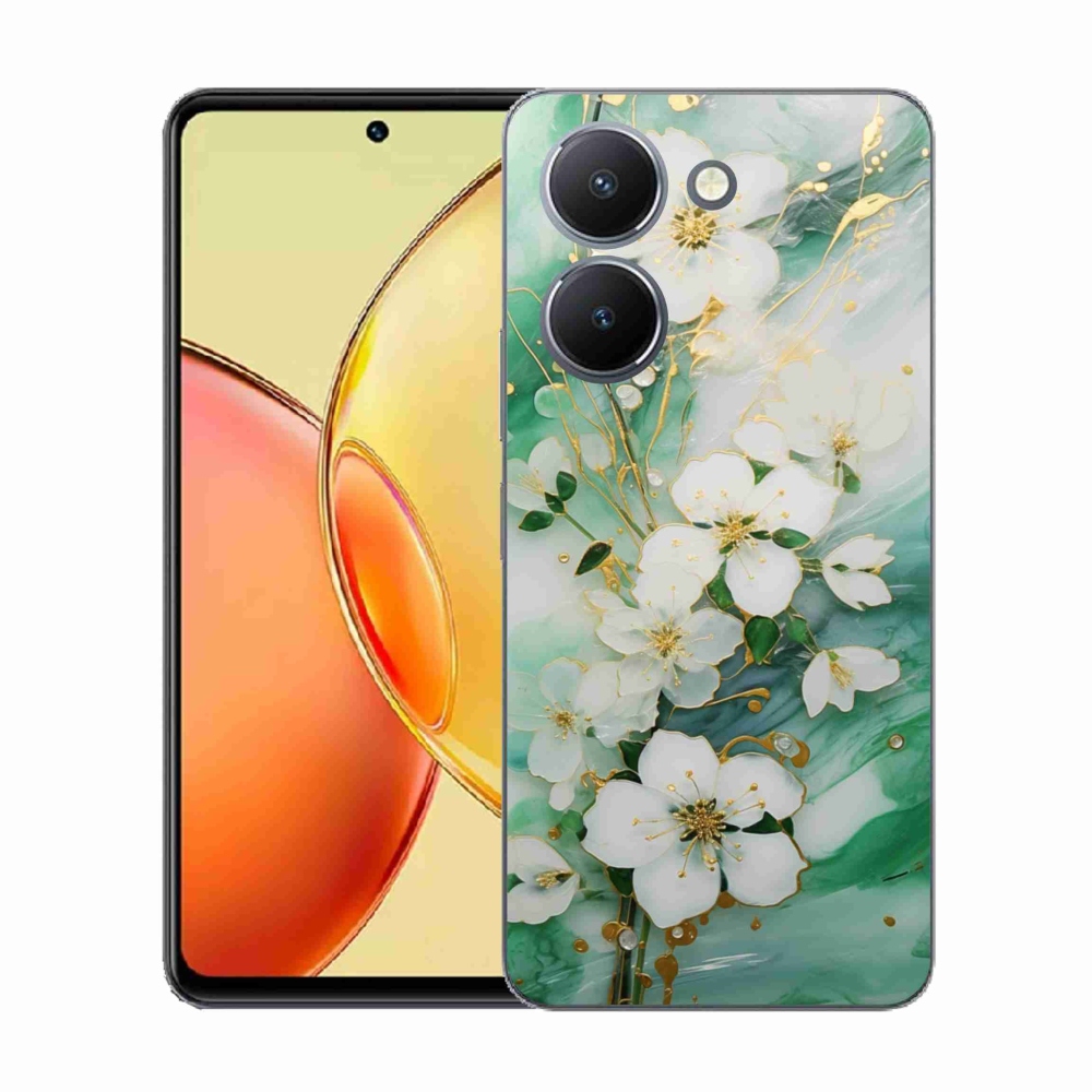 Gélový kryt mmCase na Vivo Y36 - nežné kvety