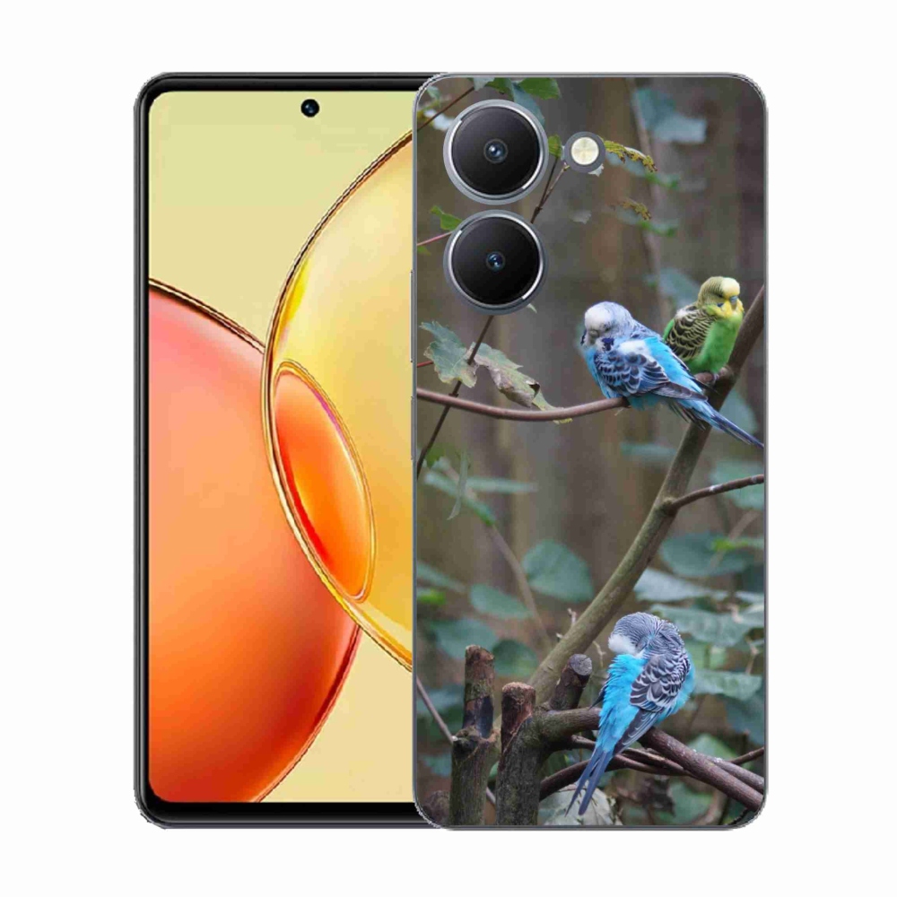 Gélový kryt mmCase na Vivo Y36 - papagáje na vetve