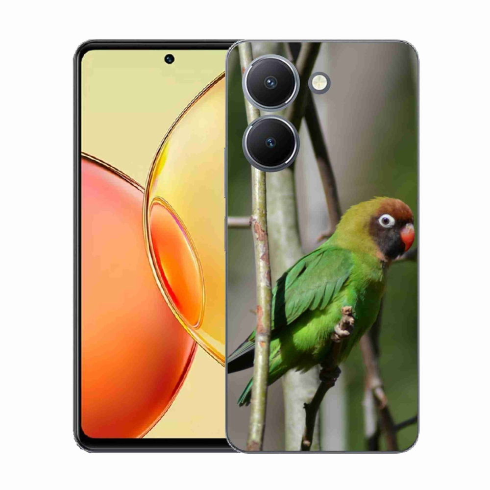 Gélový kryt mmCase na Vivo Y36 - papagáj agapornis