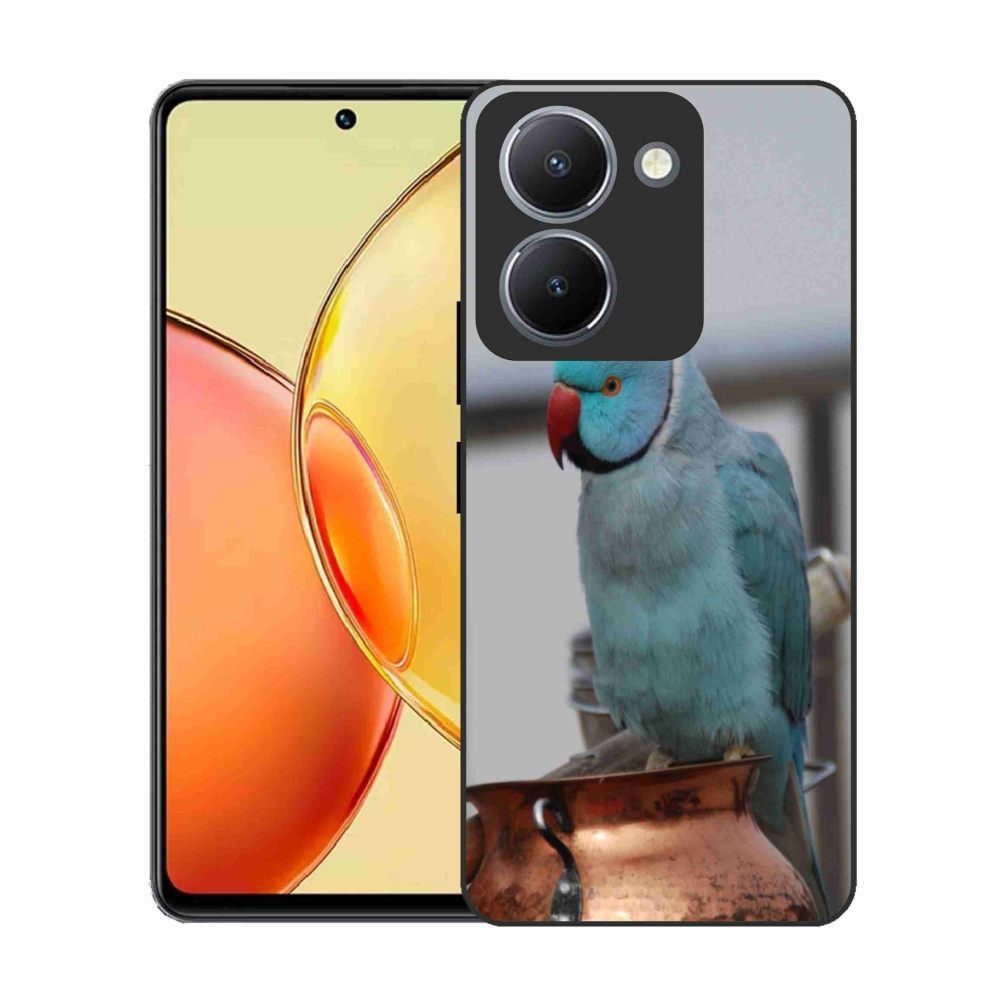 Gélový kryt mmCase na Vivo Y36 - papagáj alender modrý