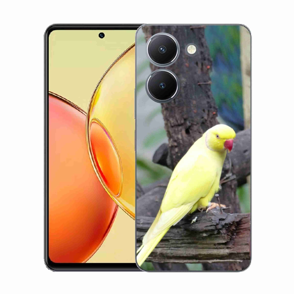 Gélový kryt mmCase na Vivo Y36 - papagáj alexander žltý