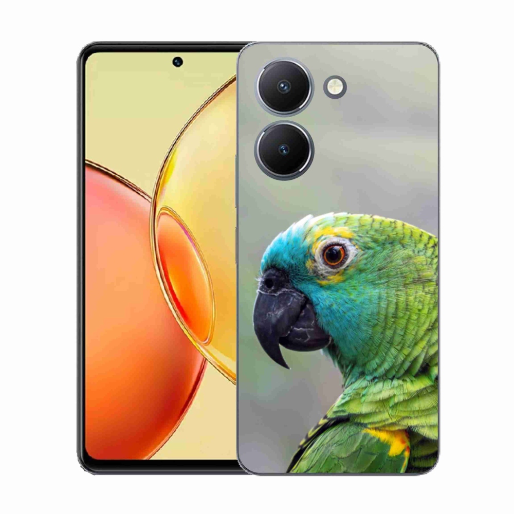Gélový kryt mmCase na Vivo Y36 - papagáj amazoňan