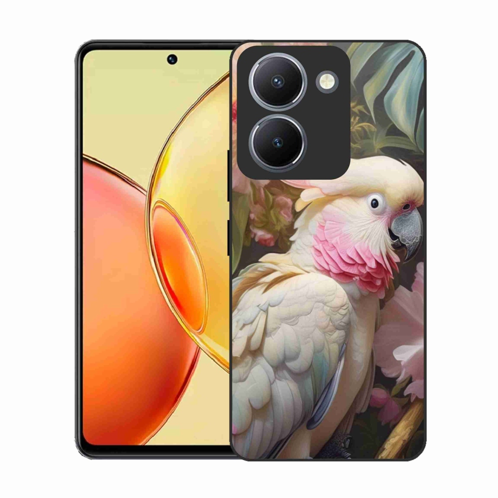 Gélový kryt mmCase na Vivo Y36 - papagáj kakadu ružový 2
