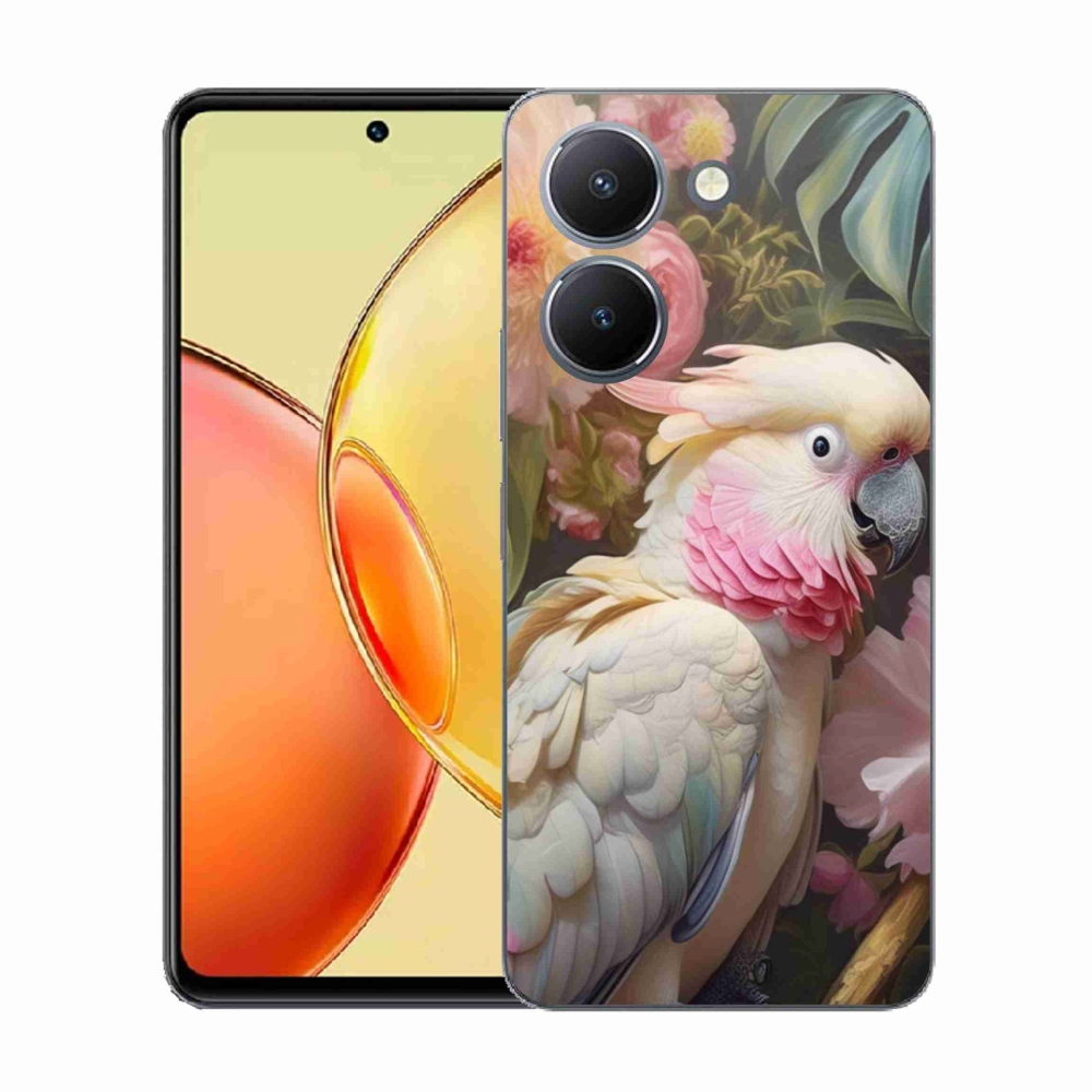 Gélový kryt mmCase na Vivo Y36 - papagáj kakadu ružový 2