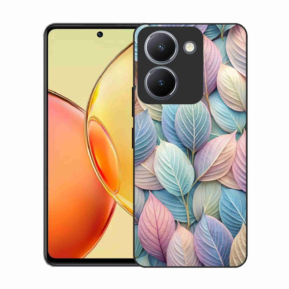 Gélový kryt mmCase na Vivo Y36 - pastelové listy
