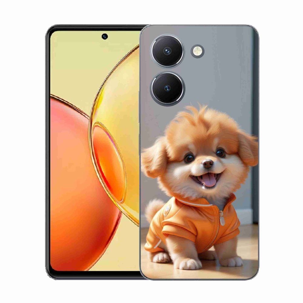 Gélový kryt mmCase na Vivo Y36 - roztomilý pomeranian v mikine