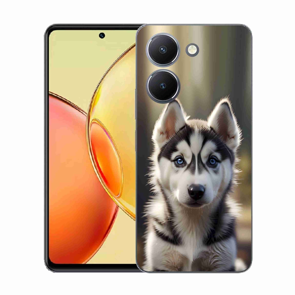 Gélový kryt mmCase na Vivo Y36 - roztomilý sibírsky husky