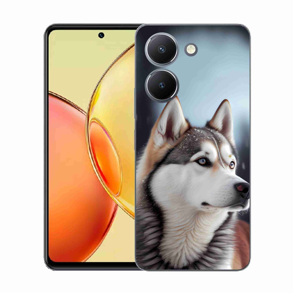Gélový kryt mmCase na Vivo Y36 - sibírsky husky
