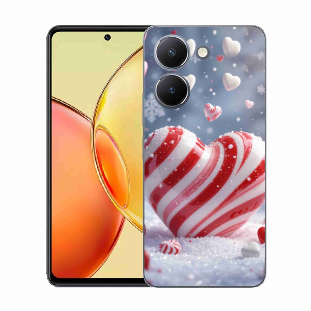 Gélový kryt mmCase na Vivo Y36 - sladké srdce