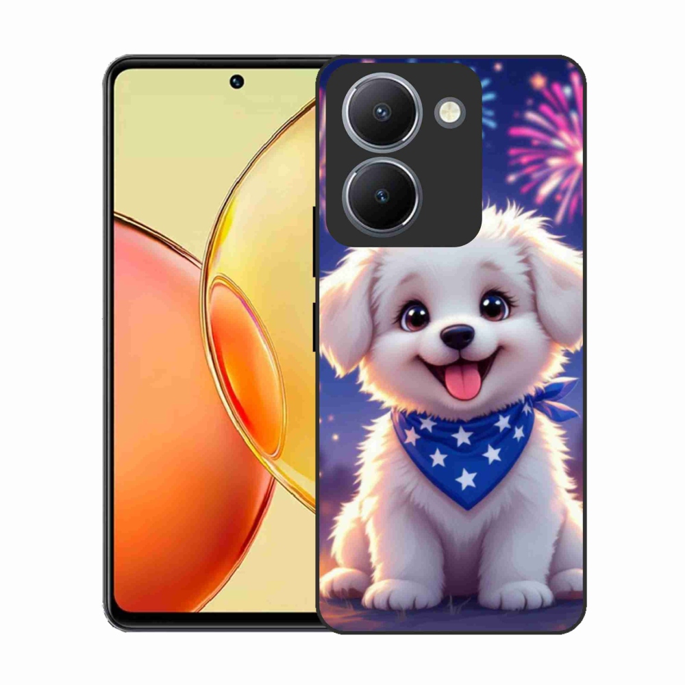 Gélový kryt mmCase na Vivo Y36 - slávnostné šteňa