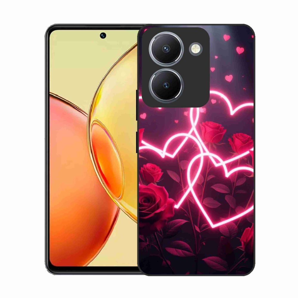 Gélový kryt mmCase na Vivo Y36 - srdce lásky