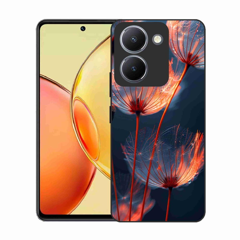 Gélový kryt mmCase na Vivo Y36 - svetielkujúce páperie