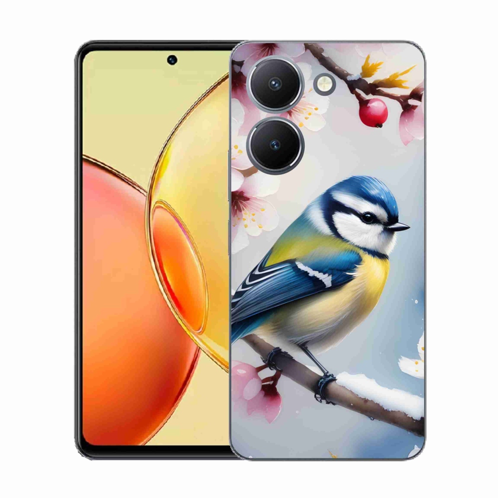 Gélový kryt mmCase na Vivo Y36 - sýkorka