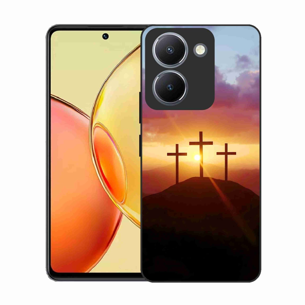 Gélový kryt mmCase na Vivo Y36 - tri kríža