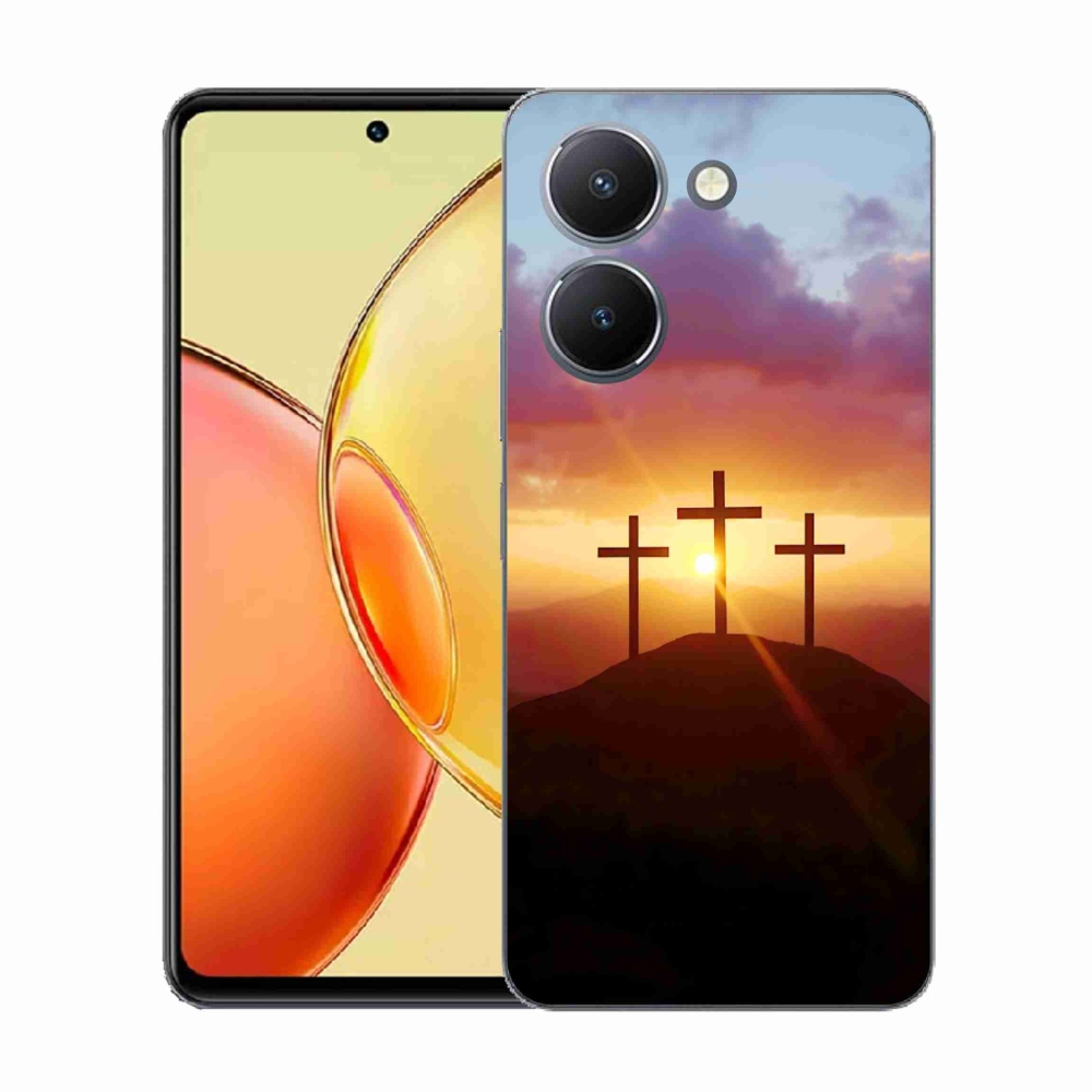 Gélový kryt mmCase na Vivo Y36 - tri kríža