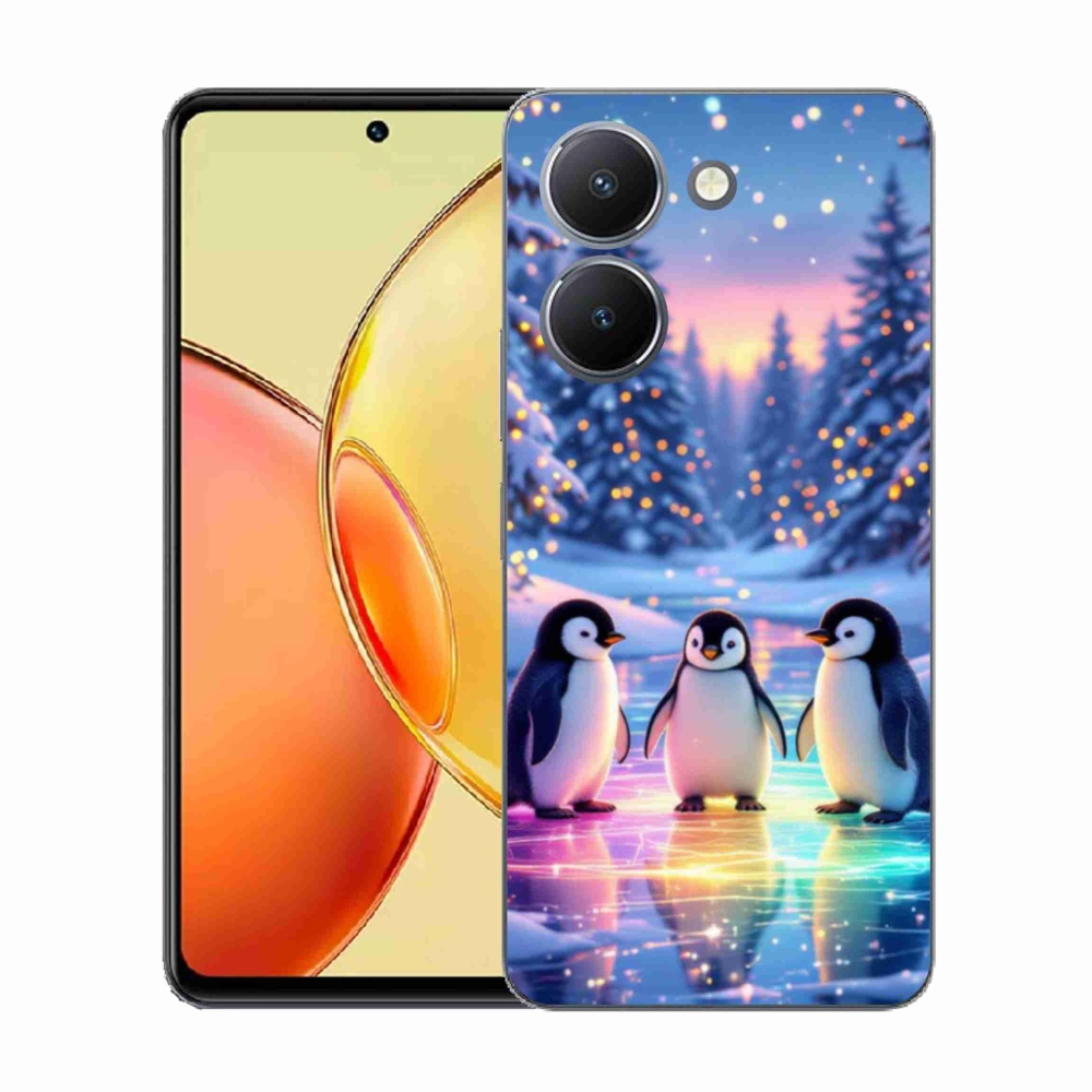 Gélový kryt mmCase na Vivo Y36 - tučniaky