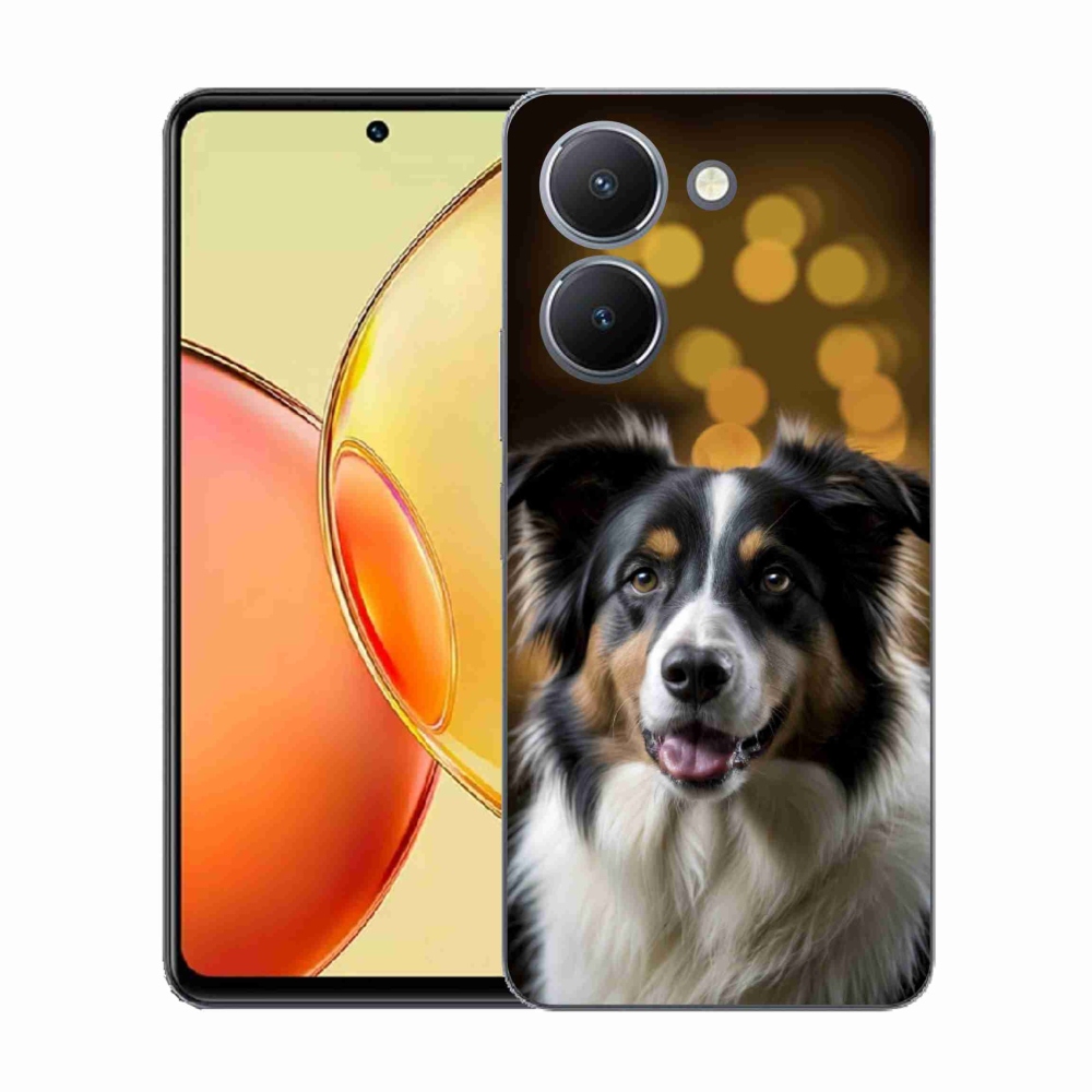 Gélový kryt mmCase na Vivo Y36 - usmievavý austrálsky ovčiak