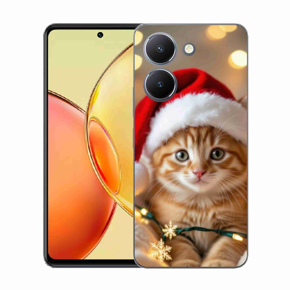 Gélový kryt mmCase na Vivo Y36 - vianočné mačiatko