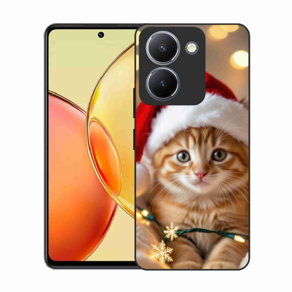 Gélový kryt mmCase na Vivo Y36 - vianočné mačiatko