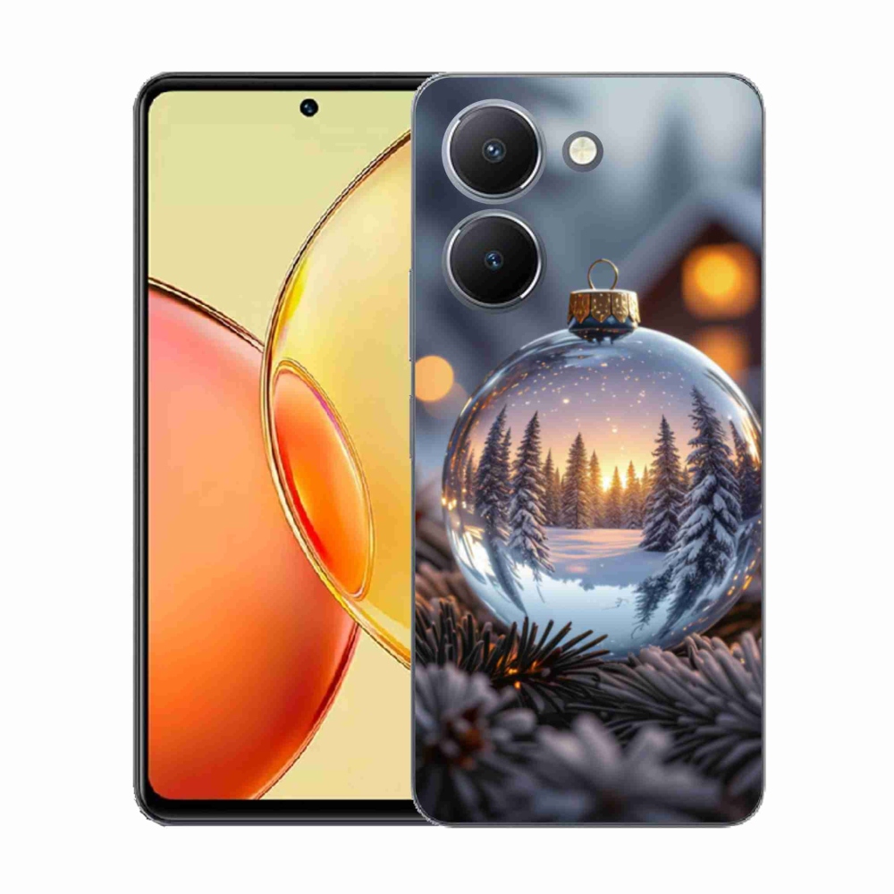 Gélový kryt mmCase na Vivo Y36 - vianočná ozdoba