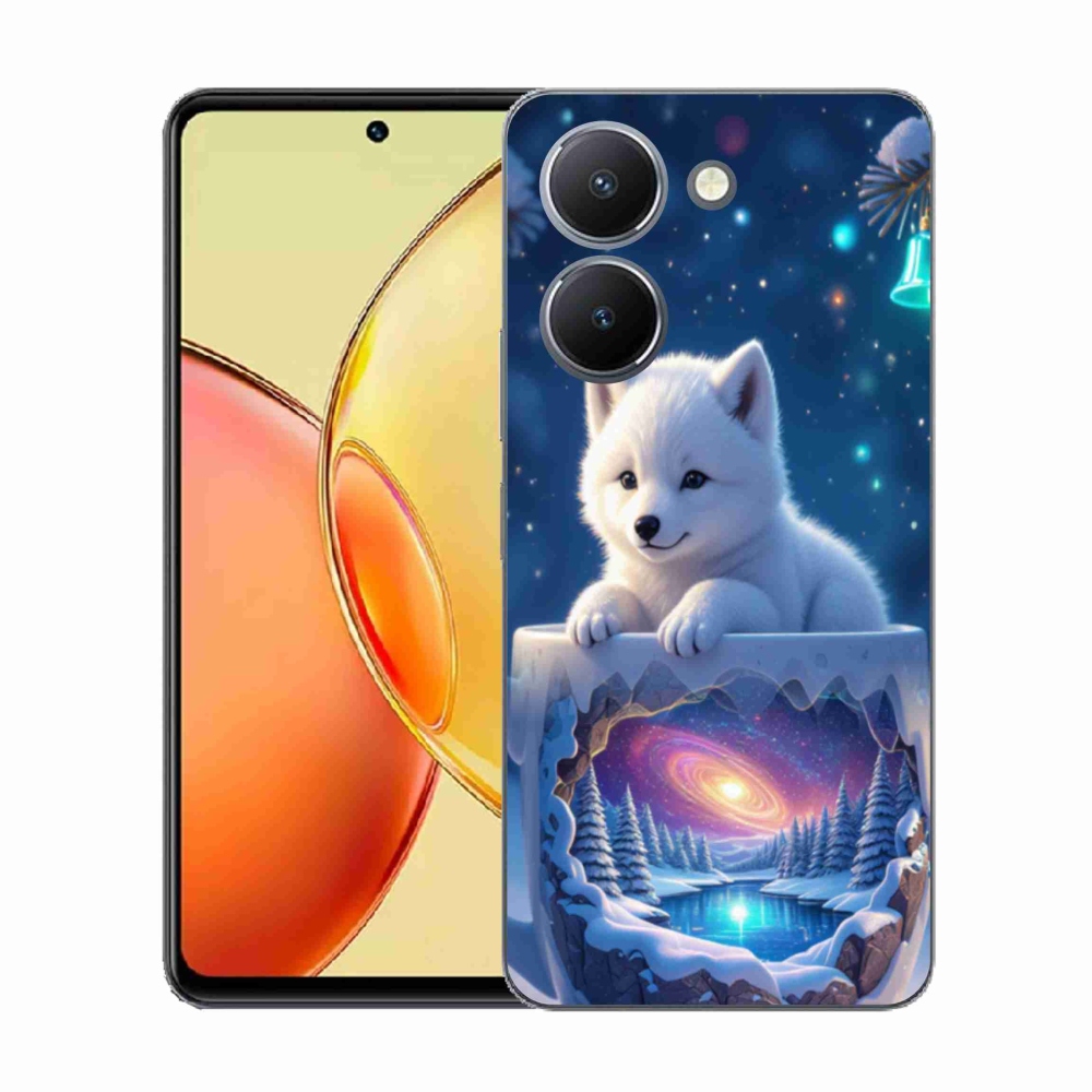 Gélový kryt mmCase na Vivo Y36 - vianočné šteňa