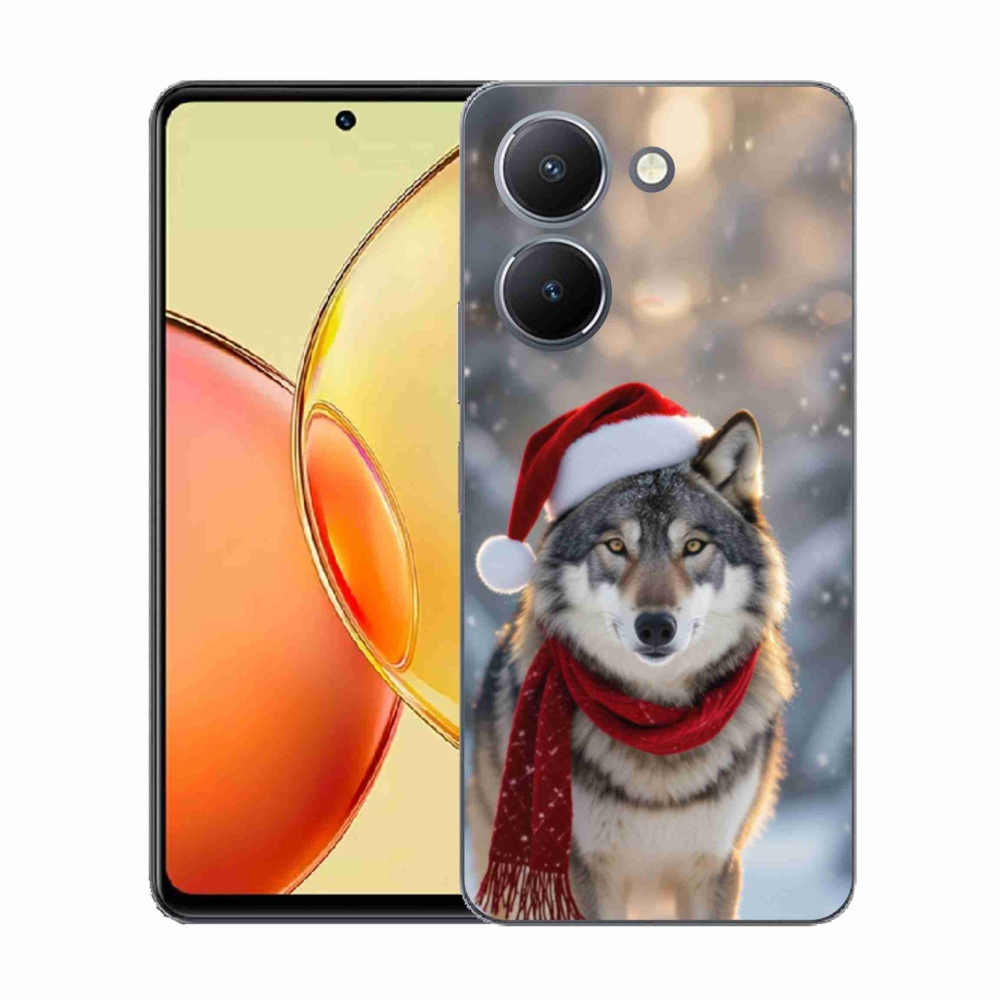 Gélový kryt mmCase na Vivo Y36 - vianočný vlk