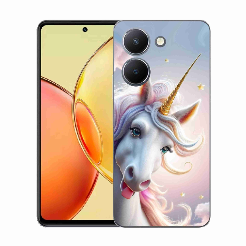 Gélový kryt mmCase na Vivo Y36 - veselý jednorožec