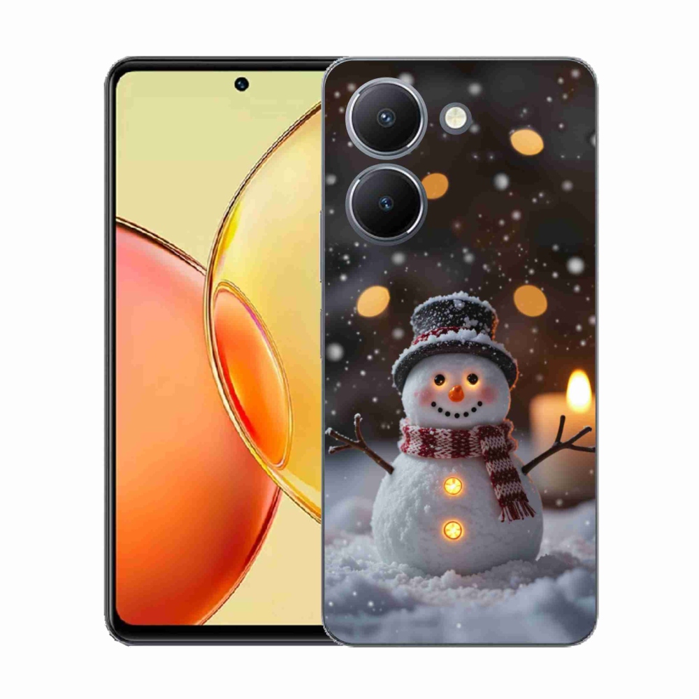 Gélový kryt mmCase na Vivo Y36 - veselý snehuliak