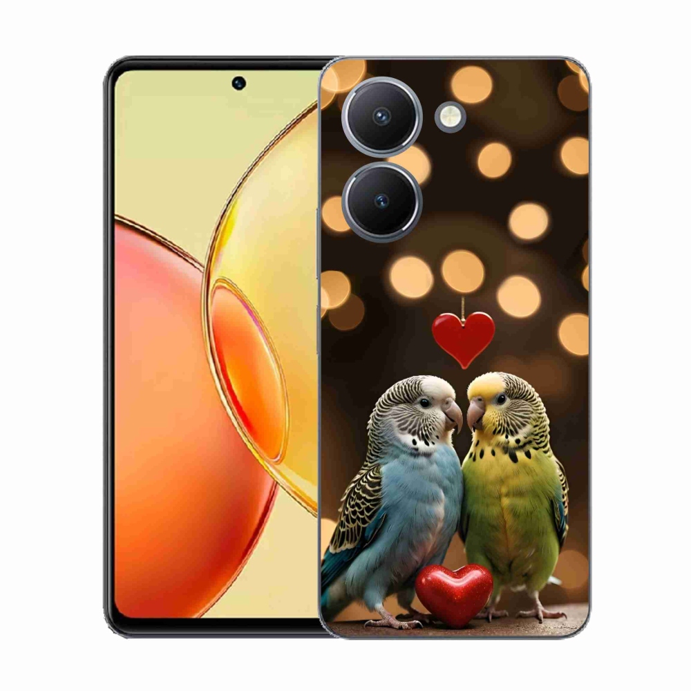 Gélový kryt mmCase na Vivo Y36 - zamilovaní papagáje