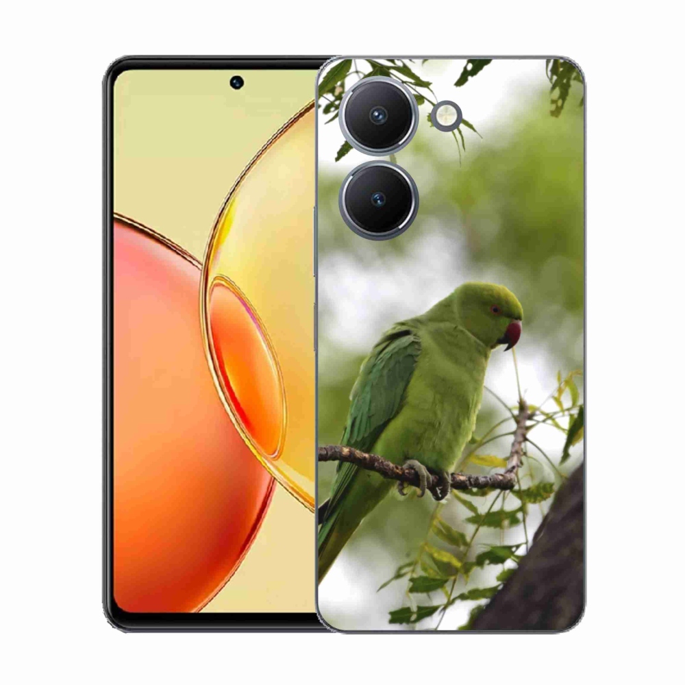 Gélový kryt mmCase na Vivo Y36 - zelený papagáj