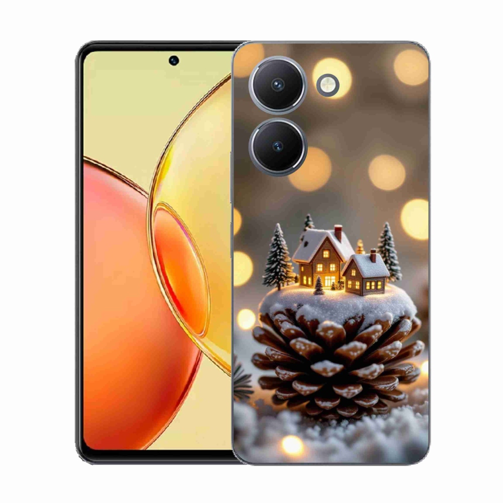 Gélový kryt mmCase na Vivo Y36 - zimná dedinka