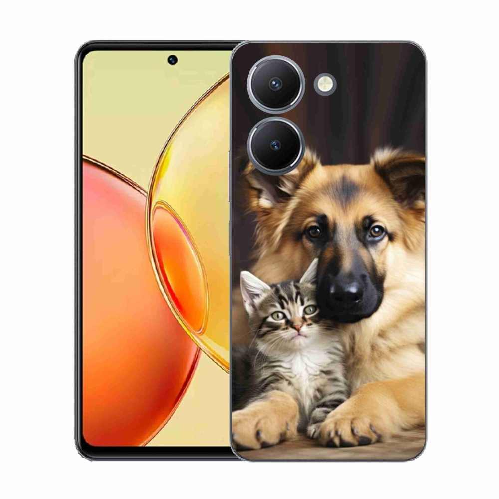 Gélový kryt mmCase na Vivo Y36 - zvieracie priateľstvo