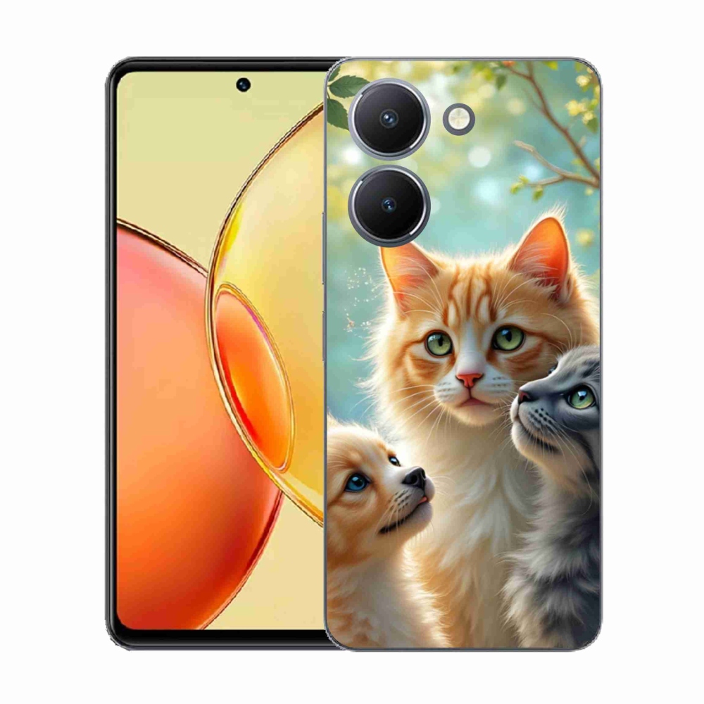 Gélový kryt mmCase na Vivo Y36 - zvieracie priateľstvo 2