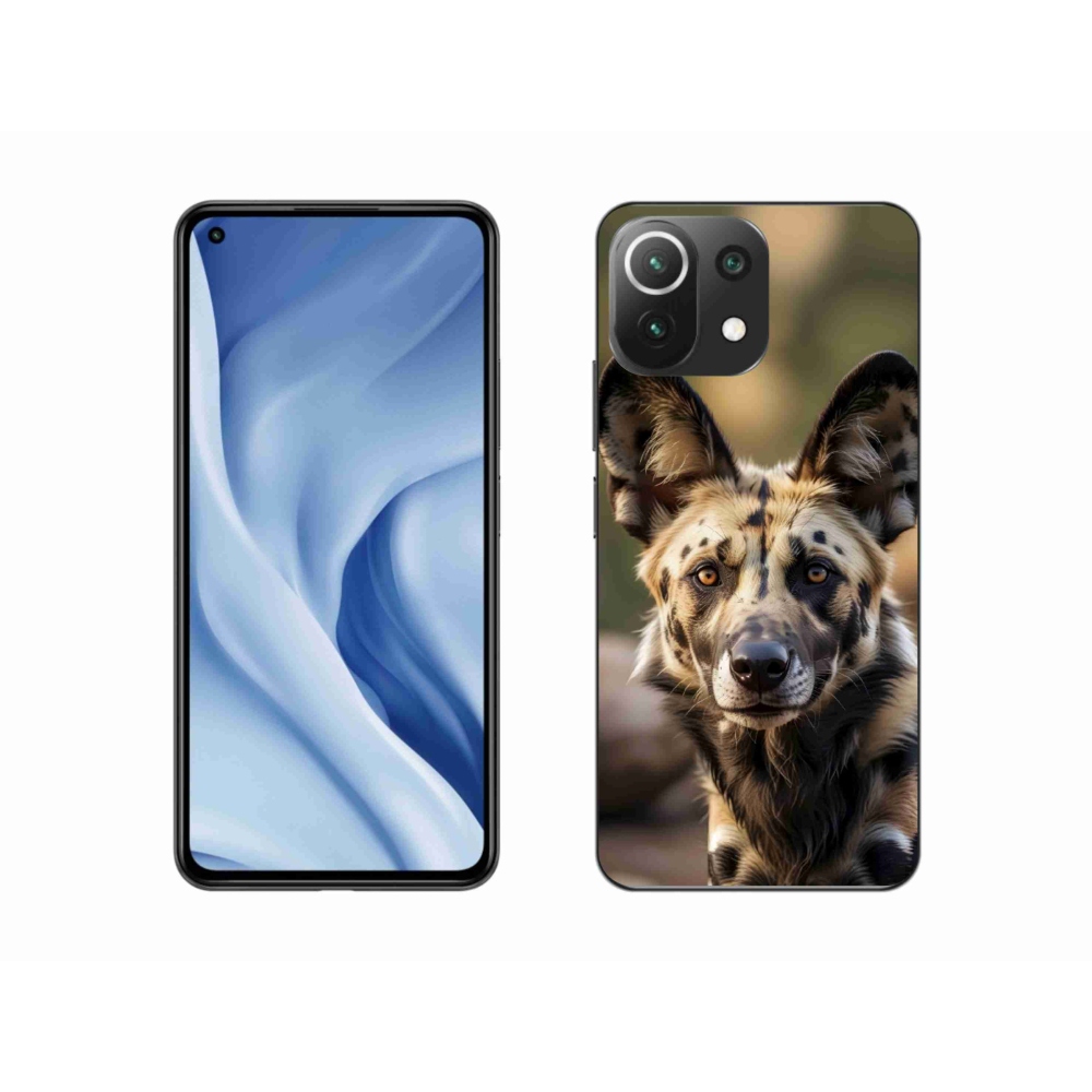 Gélový kryt mmCase na Xiaomi 11 Lite 5G NIE - africký divoký pes