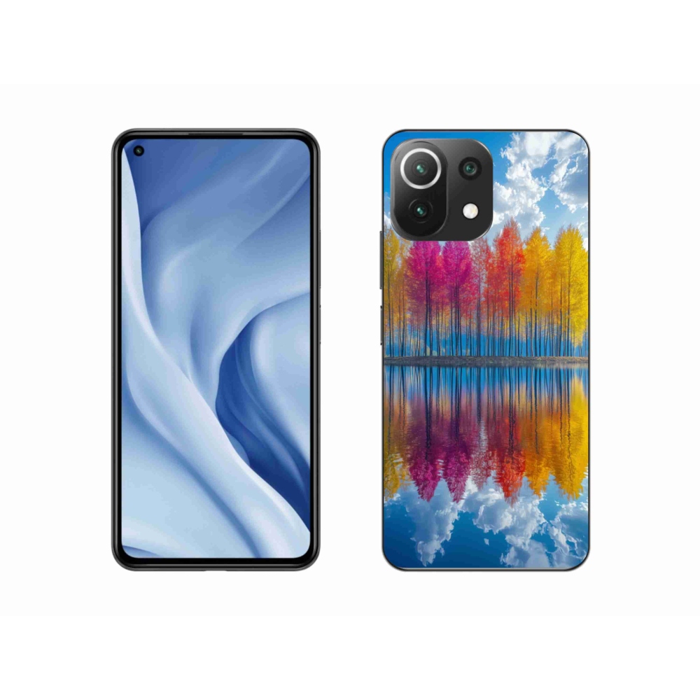 Gélový kryt mmCase na Xiaomi 11 Lite 5G NE - farebné stromy