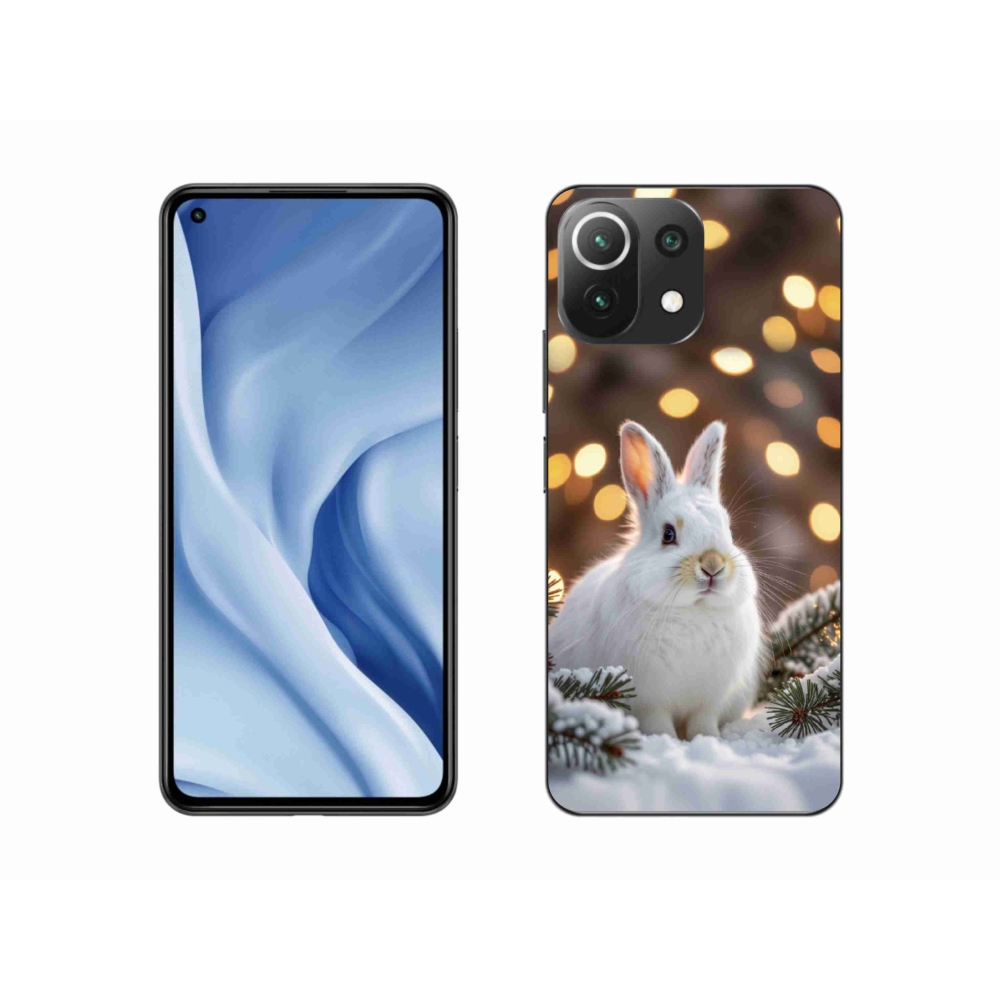 Gélový kryt mmCase na Xiaomi 11 Lite 5G NIE - biely zajac