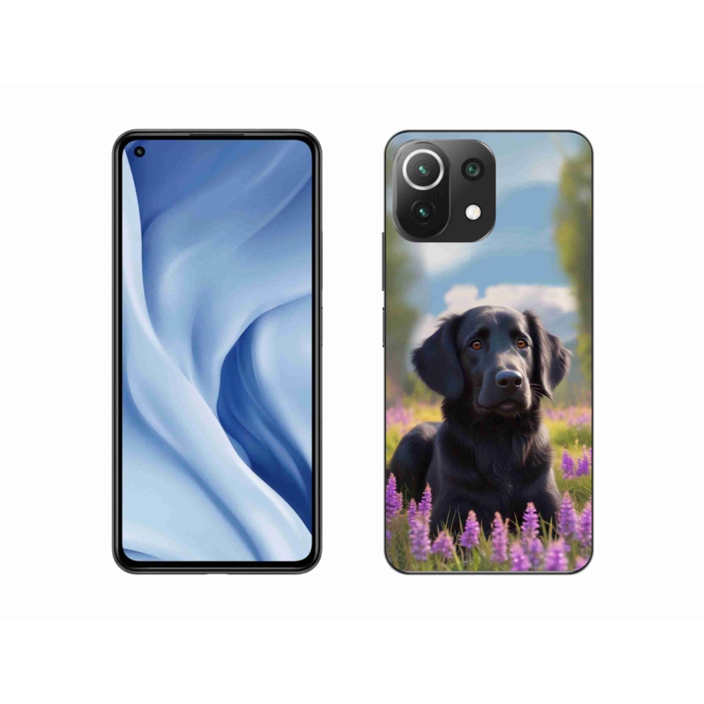 Gélový kryt mmCase na Xiaomi 11 Lite 5G NIE - elegantný čierny retriever