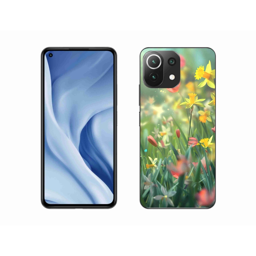 Gélový kryt mmCase na Xiaomi 11 Lite 5G NE - jarné kvety