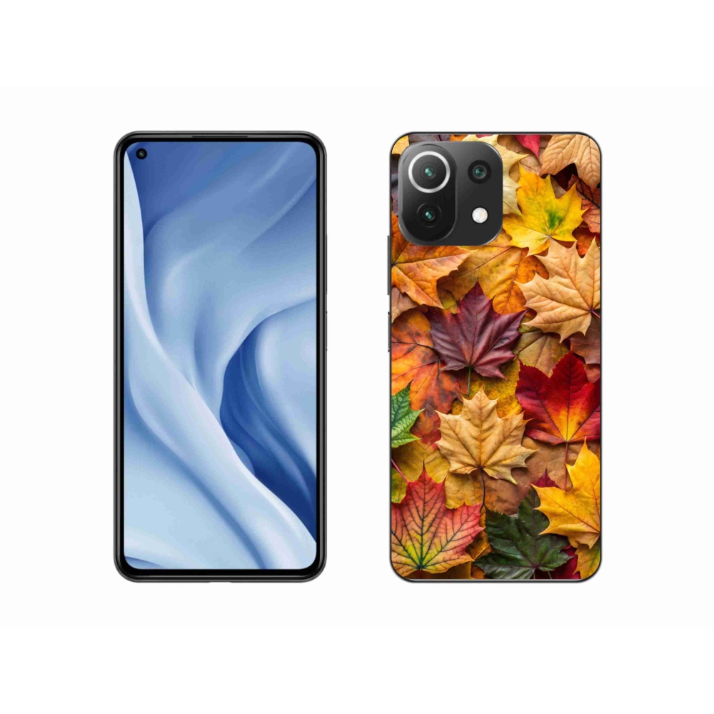 Gélový kryt mmCase na Xiaomi 11 Lite 5G NE - javorové listy 2