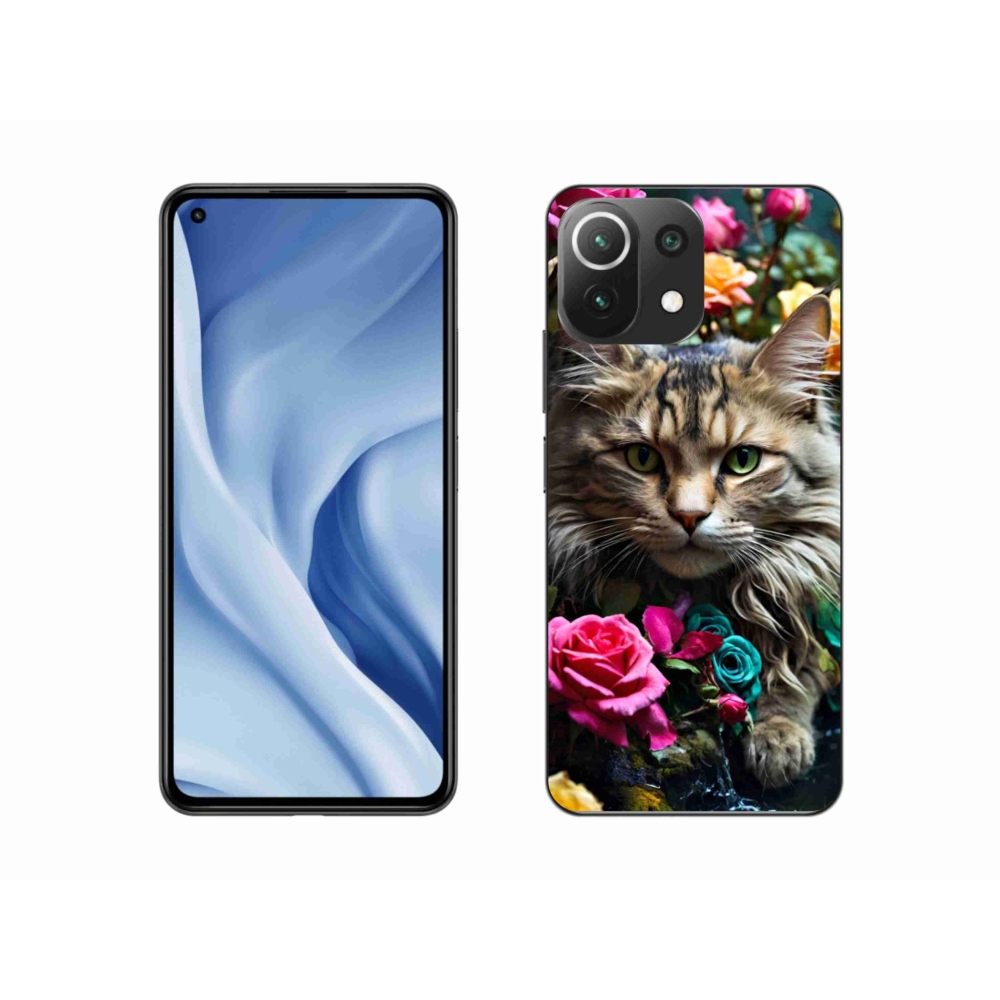 Gélový kryt mmCase na Xiaomi 11 Lite 5G NE - mačacie pohľad 2