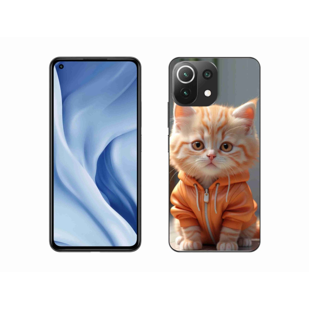Gélový kryt mmCase na Xiaomi 11 Lite 5G NE - mačiatko v mikine