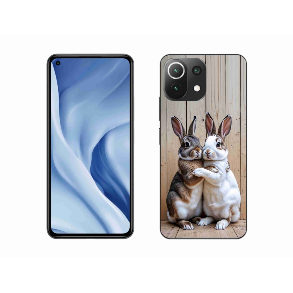 Gélový kryt mmCase na Xiaomi 11 Lite 5G NIE - králičie pár